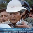 El presidente Morales anunció la nacionalización de los pozos desde el campo más rico del país