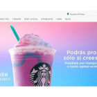 El Frappuccino Unicornio, en la web de Starbucks México.