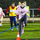 Las jugadoras del León Fútbol Femenino, que milita en el grupo 2 de la Primera División, entrenando.