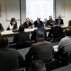 González Mantero, ayer en su visita a las instalaciones de la Mina Escuela, en Folgoso.