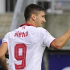 Vietto celebra su gol con el Sevilla en Eibar.