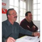 Blas Capilla y Joaquín Pisabarros, durante la rueda de prensa de CC.OO.