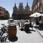 Plaza Mayor de Astorga, con el edificio consistorial al fondo.