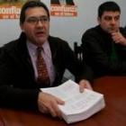 Alfonso Canedo, ayer en un momento de la rueda de prensa