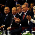 Putin y Erdogan, ayer en el Congreso Mundial de la Energía en Estambul.