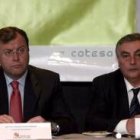 Antonio Silván y José Luis Rodríguez Cabezas, en la comparecencia ante los medios de comunicación