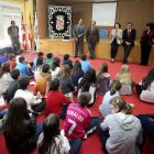 Un momento del acto en el colegio Virgen del Rivero.