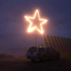 La Estrella de la Navidad del Monte Pajariel que cada año enciende Onda Bierzo. ONDA BIERZO