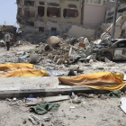 Tres cuerpos tras el atentado en el hotel Dayah. SAID YUSUF WARSAME