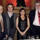 José Montilla, Felipe Benítez Reyes, Carmen Amoraga y José Manuel Lara, una vez concedido el premio