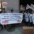 Trabajadoras de Carflor, en una protesta, en foto de archivo. LDLM