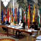 La ministra de Política Territorial y Función Pública, Carolina Darias, preside una mesa de negociación con los sindicatos EFE