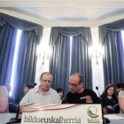 Los líderes de Bildu en Guipúzcoa y San Sebastián.