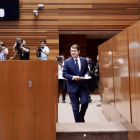 Fernández Mañueco al inicio de su discurso de investidura