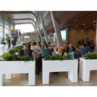 Éste es el aspecto que presentaba la nueva terminal del aeropuerto de León ayer a las 14.00 horas