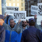 Imagen de archivo de una protesta de trabajadores de Sintel en León.