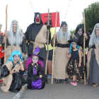 Imagen de uno de los grupos del desfile de disfraces que tuvo lugar ayer en Laguna.