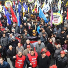 Militantes izquierdistas se congregan en el centro de Ankara el pasado 29 de diciembre para exigir el fin de la violencia en Kurdistán.