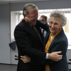 Margarita Moráis junto al alcalde