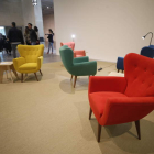 El salón o espacio social que estrena el museo para charlar, reunirse o trabajar. RAMIRO