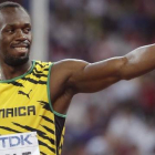 Usain Bolt, antes de la semifinal de los 200 metros.