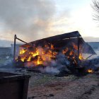 Vista de la zona incendiada en Fuentepelayo. AURELIO MARTÍN