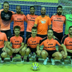 Formación del equipo Vive Almanza que disputa la Liga Veteranos Fútbol Sala León. DL