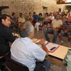 Suárez-Quiñones en la jornada informativa con agricultores celebrada en Carracedelo.