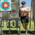 Andrea Marcos, una leonesa en la élite del tiro con arco. DL