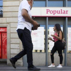 Una oficina del Banco Popular en Madrid, en julio pasado.