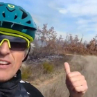 Calleja sufrió un percance cuando practicaba bicicleta. CUATRO