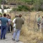 Agentes de la Guardia Civil y voluntarios inspeccionan las inmediaciones de Coín (Málaga)