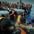 El barco de Proactiva Open Arms, que ayuda a refugiados en aguas de Libia.