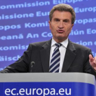 El comisario europeo de Presupuesto, Günther Oettinger, en Bruselas.