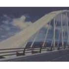 Detalle de lo que será el diseñó del futuro puente sobre el Sil, según el cartel presentado en mayo