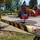 Parque infantil cerrado en la capital. PP LEÓN