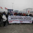 Una protesta de los empleados de Embutidos Rodríguez