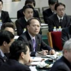 Negociadores de Corea del Norte durante el diálogo para la desnuclearización del país asiático