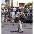 Soldados americanos aseguran una zona tras ocurrir un atentado