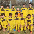 Formación del equipo del Juventud Villaquilambre que milita en la 3.ª División Provincial Alevín. DL