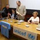 Los representantes de Unicef solicitan la colaboración de los bercianos