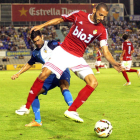 Yuri y Cristian fueron los protagonistas de la jugada que, a la postre, resultó decisiva para el devenir del partido
