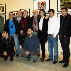 Miembros de la asociación Focus presentes en la inauguración de esta muestra.