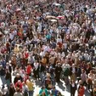 Miles de personas se concentraron ayer en Ferrol
