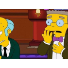 El señor Burns y el fiel Smithers, que sale del armario en la temporada 27ª.