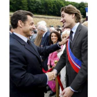 El presidente junto a su hijo, en una imagen de archivo.