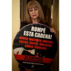 La directora del Observatorio de Femicidios en Argentina  Ada Rico en la Casa del Encuentro  en Buenos Aires  Argentina.  Ada Rico dirige una asociacion que lucha contra la violencia machista y ofrece respaldo a victimas