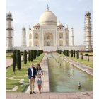 Los duques en el Taj Mahal. Al lado Lady Di en 1992. HARIS TIAGI