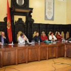 Instante de la sesión plenaria de ayer celebrada en Astorga. ALEJANDRO RODRÍGUEZ
