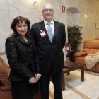 Ana del Ser y Manuel García Prada, instantes antes de presentar sus propuestas.